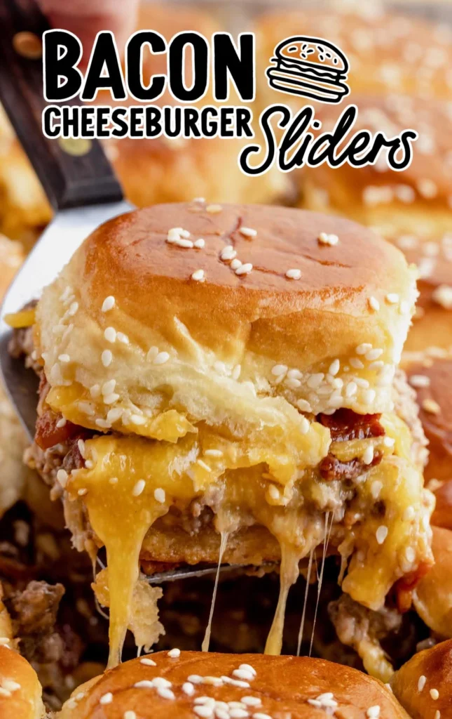 Bacon cheeseburger sliders